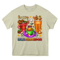 Mossy Happy Hallothanksmas coffee cups Heavy Core Tee - texasbilliewilder