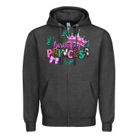 Charcoal Heather birthday princess Zipper Hoodie - AdoDesignShop