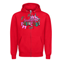Red birthday princess Zipper Hoodie - AdoDesignShop