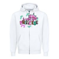 White birthday princess Zipper Hoodie - AdoDesignShop
