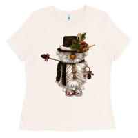 Bone snowman gnome Ladies Tee - CowGirlArtShop