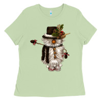 Matcha snowman gnome Ladies Tee - CowGirlArtShop