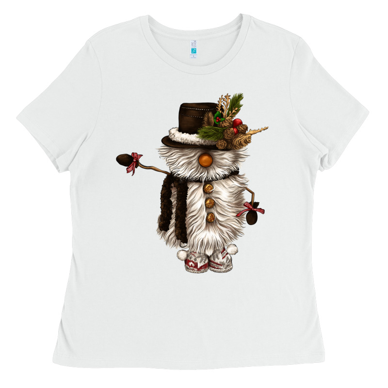 Snowman Gnome Ladies Tee by CowGirlArtShop | Teevron