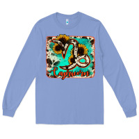 Colony Blue capricorn turquoise cowhide Long Sleeve Tee - RanaPortraitStore