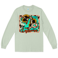 Matcha capricorn turquoise cowhide Long Sleeve Tee - RanaPortraitStore