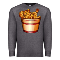 Charcoal Heather nugget and nuggets basket Premium Sweatshirt - AdoDesignShop