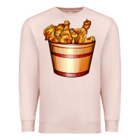 Pale Pink nugget and nuggets basket Premium Sweatshirt - AdoDesignShop