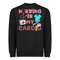 Black nursing is my cardio Heavyweight Sweatshirt - BarkalooDesign