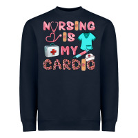 Navy nursing is my cardio Heavyweight Sweatshirt - BarkalooDesign