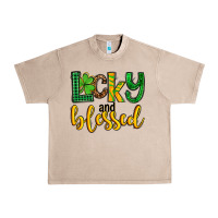 French Oak St. Patrick's Lucky and blessed Urban Heavy Tee - OliviaCreatesArt