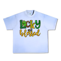Grape Ice St. Patrick's Lucky and blessed Urban Heavy Tee - OliviaCreatesArt