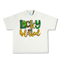 Pistachio St. Patrick's Lucky and blessed Urban Heavy Tee - OliviaCreatesArt