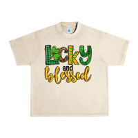 Sandshell St. Patrick's Lucky and blessed Urban Heavy Tee - OliviaCreatesArt