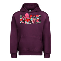 Mauve Wine gnome love Urban Hoodie - JahusDesignShop