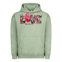 Pigment Oil Green gnome love Urban Hoodie - JahusDesignShop