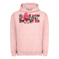 Pigment Salmon gnome love Urban Hoodie - JahusDesignShop