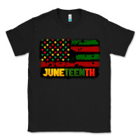 Black juneteenth american flag Classic Tee - CowGirlArtShop