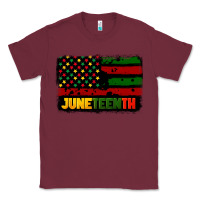Burgundy juneteenth american flag Classic Tee - CowGirlArtShop