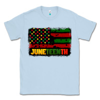 Dusty Blue juneteenth american flag Classic Tee - CowGirlArtShop