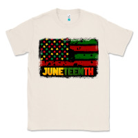 Natural juneteenth american flag Classic Tee - CowGirlArtShop