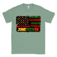 Sage juneteenth american flag Classic Tee - CowGirlArtShop