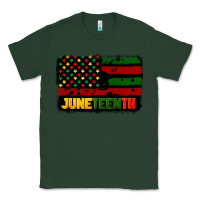 Sports Green juneteenth american flag Classic Tee - CowGirlArtShop