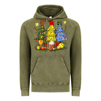 Vintage Olive christmas with softball trees bbs Vintage Hoodie - BundleAndBundleShop