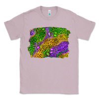Lilac Leopard Gemstone Mardi Gras Classic Tee - RanaPortraitStore