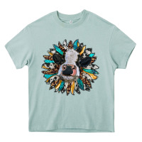 Arona baby cow with sunflower Heavy Core Tee - RanaPortraitStore