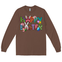 Chestnut Western Happy Easter Long Sleeve Tee - BundleAndBundleShop