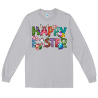 Moon Dust Western Happy Easter Long Sleeve Tee - BundleAndBundleShop