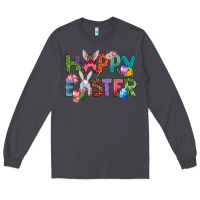 Smoke Western Happy Easter Long Sleeve Tee - BundleAndBundleShop