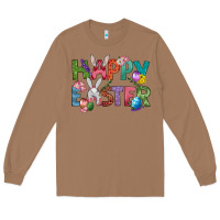 Toasted Coconut Western Happy Easter Long Sleeve Tee - BundleAndBundleShop