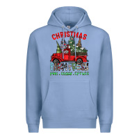 Colony Blue christmas farm fresh Premium Hoodie - CowhideDigitalArt