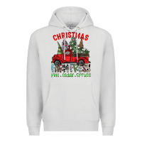 Dove Grey christmas farm fresh Premium Hoodie - CowhideDigitalArt