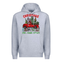 Heather Grey christmas farm fresh Premium Hoodie - CowhideDigitalArt