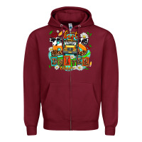 Burgundy best bus driver ever Zipper Hoodie - AdoDesignShop