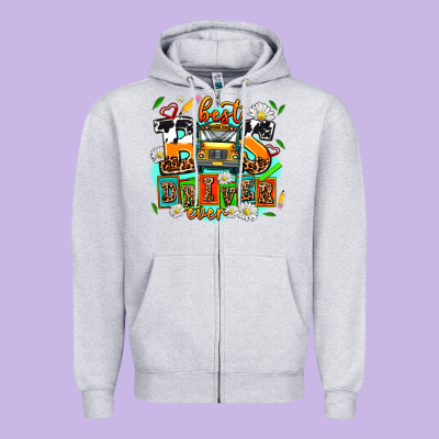 Best Bus Driver Ever Zipper Hoodie Designed By Adodesignshop