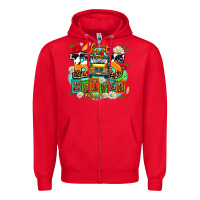 Red best bus driver ever Zipper Hoodie - AdoDesignShop
