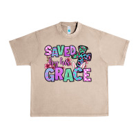 French Oak Easter Day Saved by his grace Urban Heavy Tee - OliviaCreatesArt
