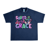 Navy Easter Day Saved by his grace Urban Heavy Tee - OliviaCreatesArt
