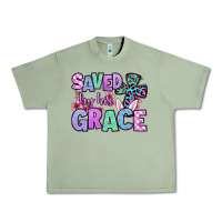 Oil Green Easter Day Saved by his grace Urban Heavy Tee - OliviaCreatesArt
