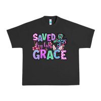 Pigment Black Easter Day Saved by his grace Urban Heavy Tee - OliviaCreatesArt