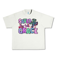 Pistachio Easter Day Saved by his grace Urban Heavy Tee - OliviaCreatesArt