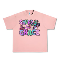 Salmon Easter Day Saved by his grace Urban Heavy Tee - OliviaCreatesArt