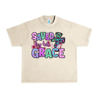 Easter Day Saved By His Grace Urban Heavy Tee | Teevron