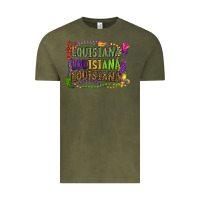 Louisiana Louisiana Louisiana Mardi Gras Vintage Tee | Teevron