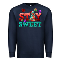Navy stay sweet Premium Sweatshirt - AdoDesignShop