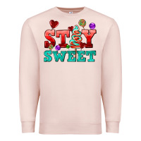 Pale Pink stay sweet Premium Sweatshirt - AdoDesignShop