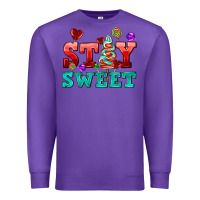 Purple stay sweet Premium Sweatshirt - AdoDesignShop